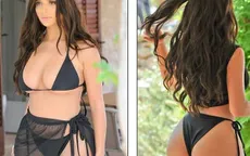 Demi Rose diện áo tắm bốc lửa khoe vòng ba ngoại cỡ
