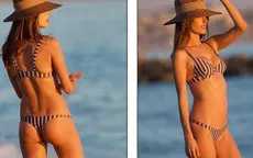 Alessandra Ambrosio gợi cảm trên biển