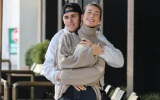 Vợ chồng Justin Bieber tình tứ trên phố