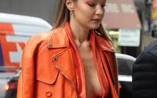 Gigi Hadid "thả rông" vòng một ra phố
