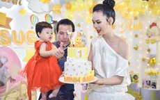 Hoa hậu đám cưới xa hoa với đại gia mía đường làm sinh nhật hoành tráng cho con
