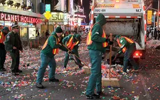 Mỹ: 50 tấn rác thải tại quảng trường Thời Đại sau đêm Giao thừa