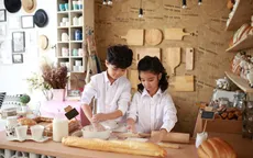 Cặp mẫu nhí Song Bảo đốn tim dân mạng trong bộ ảnh làm bếp vui nhộn