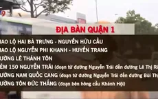 Từ 21/1, điều chỉnh giao thông ở một số đường trung tâm TP.HCM