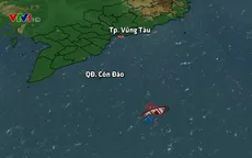 Chưa tiếp cận được khu vực tàu chìm trên biển Vũng Tàu
