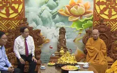 Chủ tịch UBTƯ MTTQ Việt Nam thăm Chủ tịch hội đồng Trị sự Giáo hội phật giáo Việt Nam
