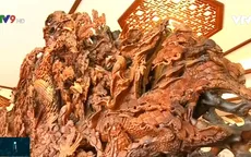 Hơn 100 nghệ sĩ hoàn thành tác phẩm điêu khắc gỗ khổng lồ