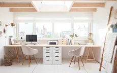 Thiết kế phòng làm việc ấn tượng dành cho hai người