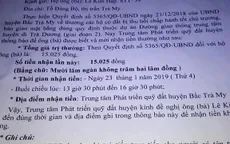 Quảng Nam: Xôn xao việc khen thưởng 15.025 đồng