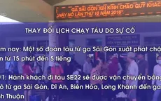 Lịch chạy tàu Tết thay đổi do sự cố trật đường ray