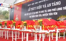 Truy điệu và an táng hài cốt liệt sỹ hy sinh tại Khe Tù