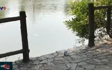 Đi thả cá phóng sinh, một phụ nữ trượt chân rơi xuống sông đuối nước