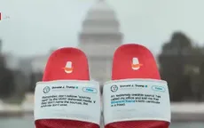 Kiếm hàng triệu USD nhờ bán dép in dòng tweet của Tổng thống Trump