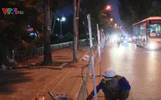 Hà Nội thi công mở rộng lòng đường xuyên đêm để kịp tiến độ