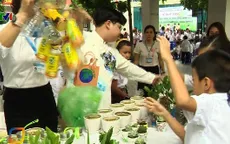 Học sinh Trường tiểu học Chu Văn An thực hành sống xanh