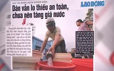 Đề xuất điều chỉnh giá nước sạch trên địa bàn Hà Nội