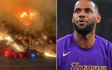 Lebron James phải rời khỏi nhà riêng vì cháy rừng