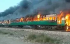 Nổ bình ga trên tàu hỏa Pakistan khiến ít nhất 65 người thiệt mạng