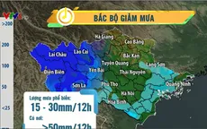 Ngày 5/10, mưa tiếp diễn ở miền Bắc, lượng mưa giảm dần
