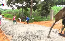 Bê tông hóa đường giao thông nội đồng