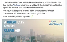 AirVisual bất ngờ mở lại ứng dụng tại Việt Nam