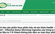 Không sử dụng thực phẩm bảo vệ sức khỏe Health - Belief - Effective Detox Slimming Capsules