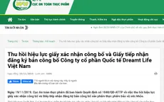 13 loại thực phẩm bảo vệ sức khỏe bị thu hồi