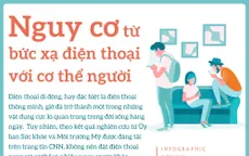 [Infographic] Nguy cơ từ bức xạ điện thoại với cơ thể người