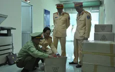 CSGT phát hiện lô hàng mỹ phẩm tiền tỷ không rõ nguồn gốc ở Hà Nội
