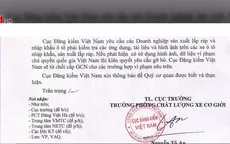 Cục Đăng kiểm không cấp giấy chứng nhận xe có "đường lưỡi bò"