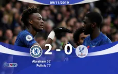 Chelsea 2-0 Crystal Palace: The Blues tạm chiếm ngôi nhì bảng