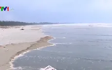 Nước biển Quảng Ngãi đổi màu cà phê: Nồng độ pH vượt mức cho phép