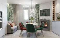 Căn hộ 100m2 có 2 phòng ngủ đong đầy sắc xuân
