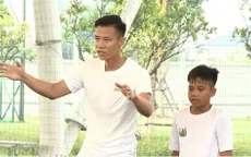 Quế Ngọc Hải “tiếp lửa” đam mê cho Cầu thủ nhí 2019