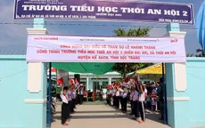 "Thay áo mới" cho trường tiểu học ở huyện nghèo Sóc Trăng
