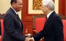 Tổng Bí thư, Chủ tịch nước Nguyễn Phú Trọng tiếp đoàn đại biểu cấp cao Bộ An ninh Lào 