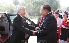 Tổng Bí thư, Chủ tịch nước kết thúc chuyến thăm hữu nghị chính thức Lào