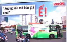 Ế quảng cáo trên xe bus vì bán giá cao