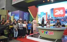 Không gian đặc biệt của VTV24 tại Hội Báo toàn quốc