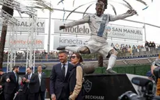Tượng Beckham được ra mắt ở LA Galaxy