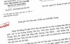 Bộ GD&ĐT yêu cầu xác minh vụ thầy giáo dâm ô hàng chục học sinh lớp 5 ở Bắc Giang