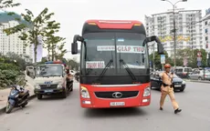 Tăng cường xử lý xe khách dừng đỗ sai quy định