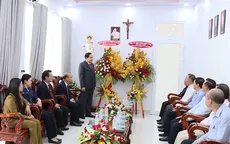 Chủ tịch Ủy ban Trung ương MTTQ Việt Nam chúc mừng Lễ Phục sinh năm 2019 tại Bình Thuận