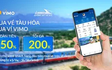 Triển khai dịch vụ mua vé tàu trực tuyến trên ví điện tử VIMO