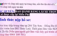 Tràn lan quảng cáo bao đỗ thi bằng lái xe
