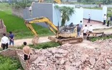 Cưỡng chế công trình trái phép ở Sóc Sơn