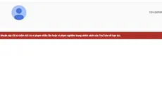 Youtube khóa kênh của Dương Minh Tuyền