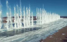 Cho nổ băng trên sông để ngăn lũ lụt