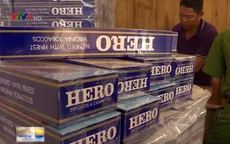 Phát hiện vụ vận chuyển 9.800 bao thuốc lá lậu bằng xuồng máy