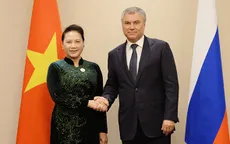 Chủ tịch Quốc hội Nguyễn Thị Kim Ngân hội kiến Chủ tịch Đuma Quốc gia Nga